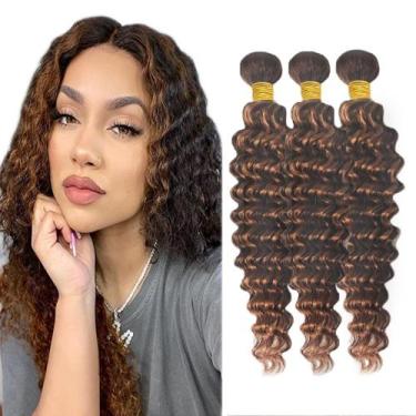 Imagem de Pacotes de cabelo Necvdcvs P4/30 Highlight Brown Deep Wave 50g