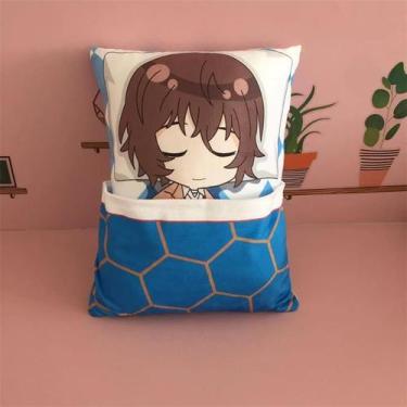 Imagem de Almofada abraçada por boneca de pelúcia QAHEART Anime BSD Dazai Osamu