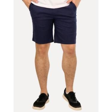 Imagem de Bermuda Original Penguin Regular Chino Linho Azul Marinho-Masculino
