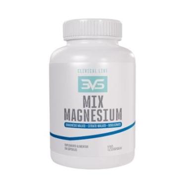Imagem de Mix Magnesium Com Magnésio Dimalato Magnésio Bisglicinato Magnésio Citrato 120 Cáps 3VS NUTRITIO-Unissex