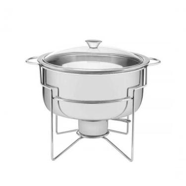 Imagem de Rechaud Banho-maria Tramontina Em Inox 7 Litros Com Fogareiro