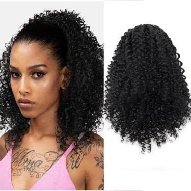 Imagem de Extensão de rabo de cavalo com cordão GOTEFERBE Kinky Curly 30cm