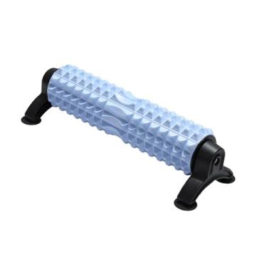 Imagem de menolana Rolo de espuma, ferramenta de massagem corporal completa, coluna de ioga, alta densidade com 4 ventosas para treinamento de equilíbrio, pilates e, Azul