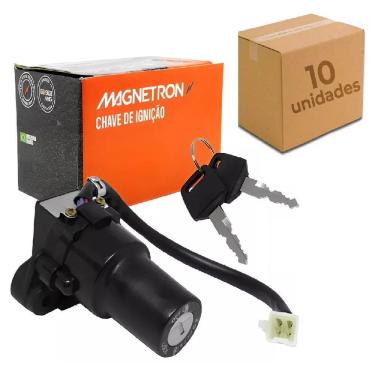 Imagem de Chave Ignicao Moto Ybr 125 Xtz 125 2002 2003 2004 2005 Magnetron  Kit Com 10 Peças