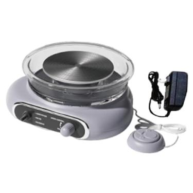 Imagem de UGPLM Roda de cerâmica infantil com velocidade ajustável para modelagem de, roda de cerâmica de mesa para crianças iniciantes para projetos de, Roxo