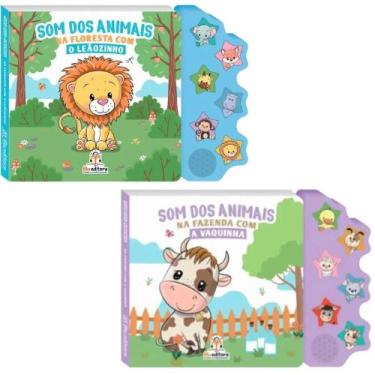 Imagem de Kit Som Dos Animais: Leãozinho + Vaquinha ( 2 Vol ) - Kit de Livros, 3