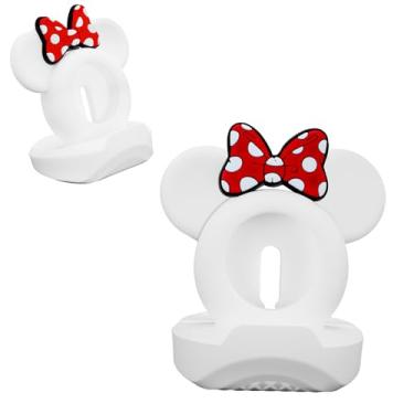 Imagem de Lindo carregador de mouse para Apple Watch, suporte de mesa de silicone para iWatch, suporte de estação de carregamento compatível com todas as séries Apple Watch Ultra/SE/8/7/6/5/4/3/2/1 (não inclui