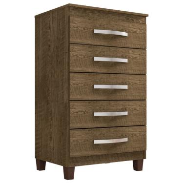 Imagem de Comoda 5 Gavetas 57 cm Moden 2259 Malbec INCP