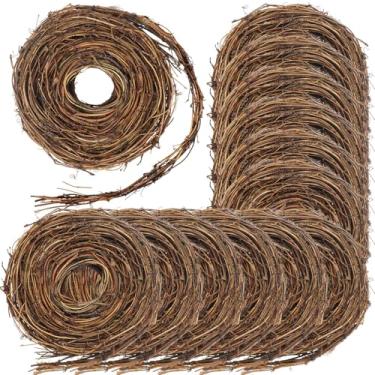 Imagem de Janinka 12 peças guirlanda de videira natural para artesanato, guirlanda de galhos faça você mesmo, guirlanda de vime, para casamento, Natal, casa, feriado, porta, vaso de parede, decoração de casa
