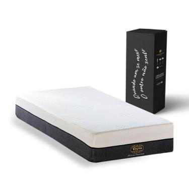 Imagem de Colchão na Caixa Solteirão Hybrid Premium King Star Cor Branco, Tecnol
