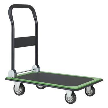 Imagem de Carrinho De Carga Dobravel Plataforma 150Kg Aço Roda Maciça