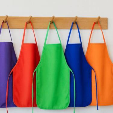 Imagem de Avental Infantil Colorido Escolar 36cmX50cm Impermeável Sortido - luz 