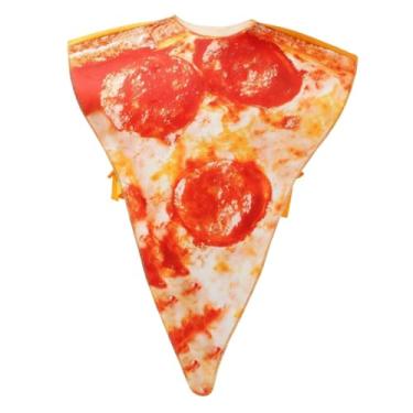 Imagem de UGPLM Fantasia de pizza de Halloween, fantasia de paródia de Halloween, para dramatização de carnaval