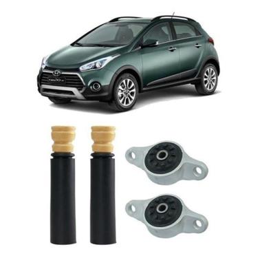 Imagem de 2 Kit Coxim Batente Coifa Traseiro Hb20X 2012 2013 2014 2015