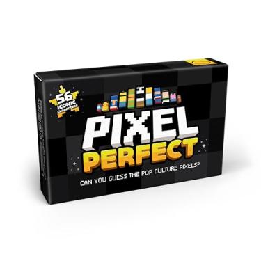 Imagem de Bubblegum Stuff Pixel Perfect – Hilariously Difficult Pop Culture Trivia Card Game – 56 Pixelated Character Flashcards from Movies, TV & Games – Ultimate Gift for Gamers & Movie Buffs – Ages 12+