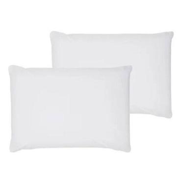 Imagem de Par De Fronhas Percal Branca 200 Fios 100% Algodao