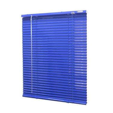 Imagem de Persiana Horizontal Alumínio 25Mm Azul 160 L X 160 A Cm