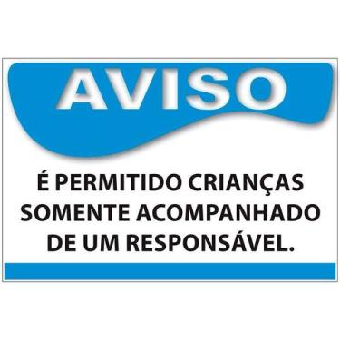 Imagem de Placa para Piscina - Sinalização Interna e Externa - Cromo Sign