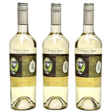 Imagem de Vinho Viejo Feo Reserva Sauvignon Blanc  Kit Com 3 Garrafas  Oferta - 