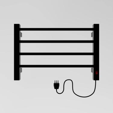 Imagem de Toalheiro Termico Casuli Circolare Uno Preto 220V Direito