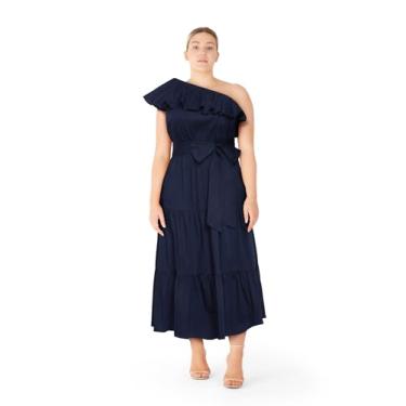 Imagem de City Chic Vestido feminino plus size - Kiama, Azul marino, 48