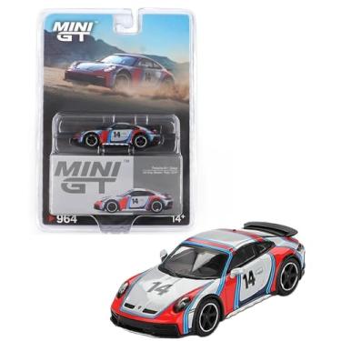 Imagem de 1:64 Diecast Model Car Compatible with Porsche 911 Dakar “Rally 1978” Ice Grey Metallic Limited Edition by Mini GT MGT00964