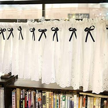 Imagem de Cortina curta de cozinha cortina nível cortinas de sanefa, bordado de renda café cortinas estilo campestre, para casa de banho cozinha pequenas janelas prateleiras armário sala de estar quarto 1