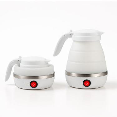 Imagem de Chaleira Elétrica Dobrável Portátil De Silicone 600ml 110v Compacta, R