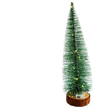 Imagem de Pinheirinho Árvore de Natal Mesa Acende e Pisca Luz Led 30cm - Christm