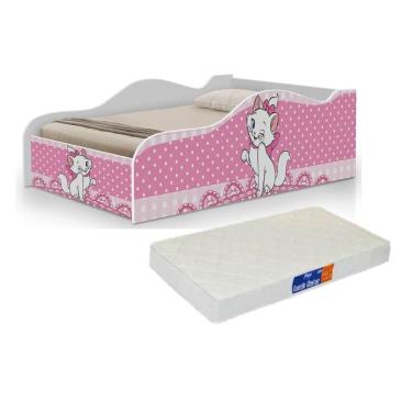 Imagem de Cama Carro Infantil tamanho juvenil  gata Marie com colchão