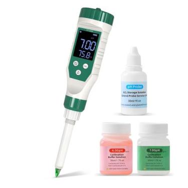 Imagem de Medidor de pH digital Yewhick para alimentos com sonda de alta precisã