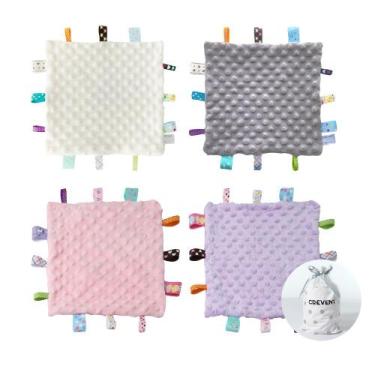 Imagem de Cobertor de segurança CREVENT Baby 25x25cm Soft Taggie