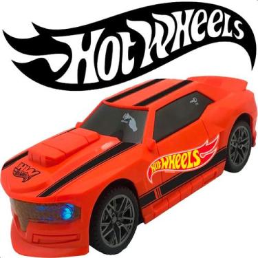 Imagem de Hot Wheels Carro Flash Laranja C/ Luz e Som Multikids BR1824, Laranja