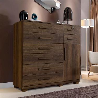 Imagem de Cômoda Bela Plus 8 Gavetas E 1 Porta Imbuía