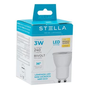 Imagem de Lâmpadas Mini Dicroica Led Mr11 Gu10 Branco Quente 2700K