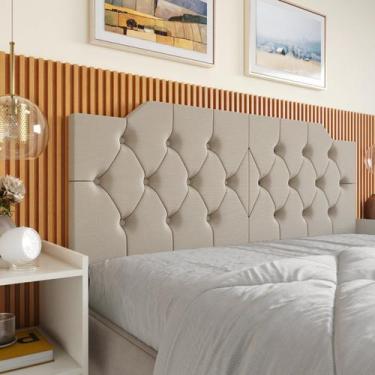 Imagem de Cabeceira Cama Queen Painel Dobravel Quarto Estiloso Retro - Casa Roma