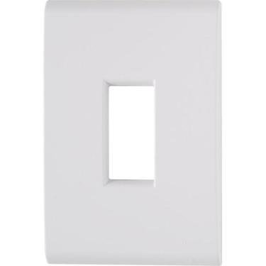 Imagem de Placa 1 Posto Vertical 4x2 Tramontina Liz Branca