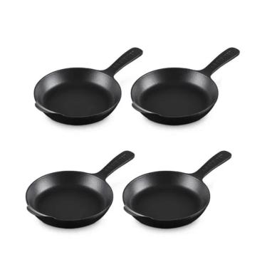 Imagem de Frigideira Skillet Gourmand Kit 4 Peças 16 cm Preto Matte Black Le Creuset