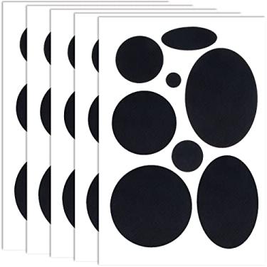 Imagem de Kit de remendo de reparo de jaqueta, remendo de reparo de tecido de nylon preto, autoadesivo, impermeável, adesivo, fita adesiva para casacos, roupas, tendas, sacos de dormir, calças de esqui, furos