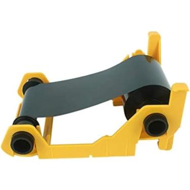 Imagem de Fita de fita preta 800017-201 compatível com impressora de cartão de identificação Zebra P100i P110i P120i 800017-201, fita preta