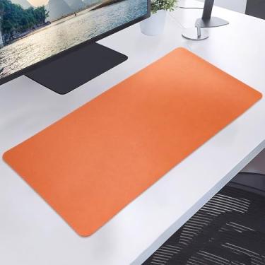 Imagem de Protetor de mesa de couro PU antiderrapante de 59,9 cm x 30 cm, à prova d'água, tapete de mouse pad ultrafino, para escritório e casa