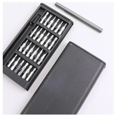 Imagem de Conjunto de chaves de fenda de precisão pequeno 24 em 1, kit de ferramentas de reparo doméstico para eletrônicos, relógios, óculos, laptops, telefones e muito mais