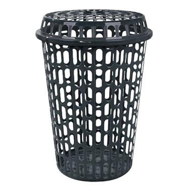 Imagem de Cesto Telado Para Roupas Com Tampa 60L