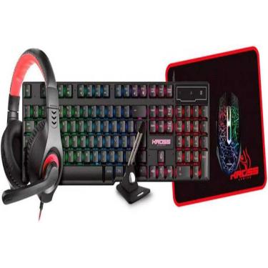 Imagem de KIT GAMER 5 EM 1 KE-GK5150 PRETO KROSS