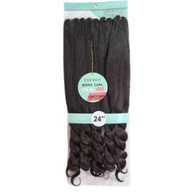 Imagem de Jumbo Trança Com Cachos Boho French Curl Cherey 520g Pacotão - bbless,