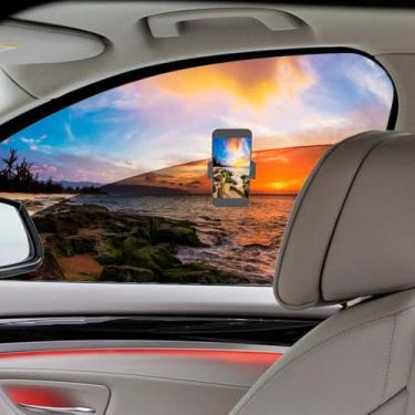 Imagem de ROSEHIP Suporte de ventosa de telefone para filmagem de vídeo na janela do carro Suporte de telefone de carro para azulejo, vidro, espelho (escuro)