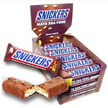 Imagem de Chocolate Snickers 20X45Gr - Masterfoods, Chocolate, 20 unidades, Ao l
