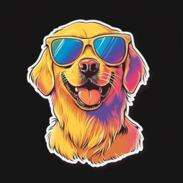 Imagem de Adesivo de Parede de Animais para Quarto Infantil Decorativo Fofinho Neon Glossy 50x50cm