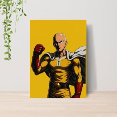 Imagem de Genérico, Quadro One Punch Saitama Anime A4 | Placa MDF 02