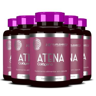 Imagem de 5X ATENA PEPTIDEOS BIOATIVOS COLAGENO 120CAPS HF SUPLEMENTOS-Unissex